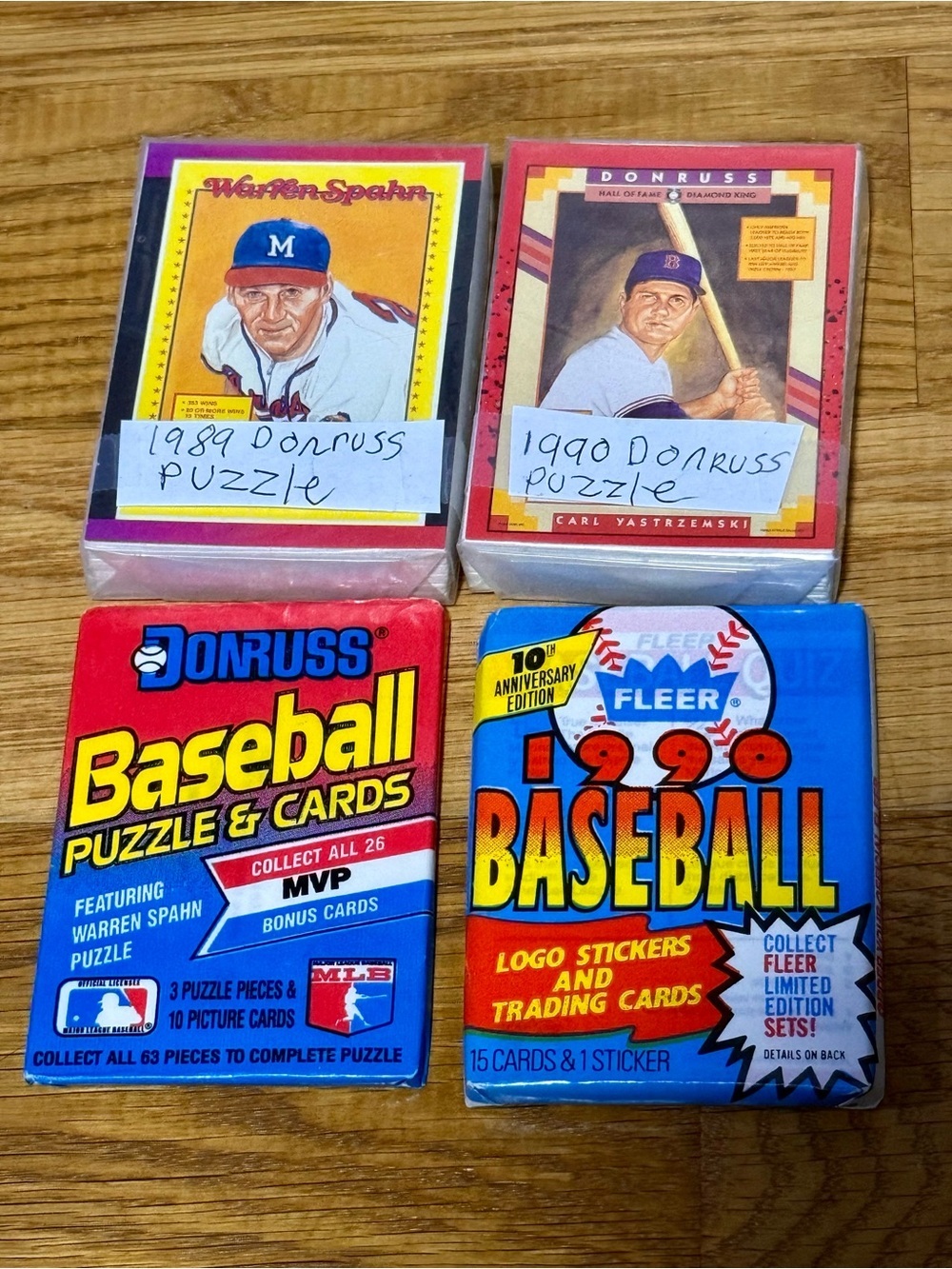 Lot Of 1989 1990 Donurss Baseball Puzzle Cards